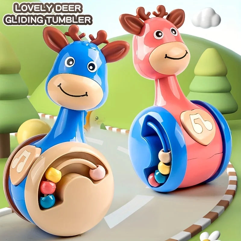 Roly Poly Tumbler Wobbler Toy for Infants 6-12 Months