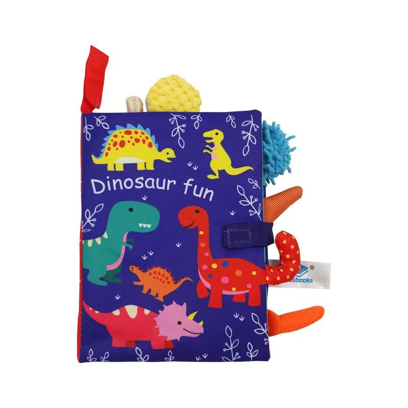 Interactive Cloth Book Rattle for Babies 0-36M