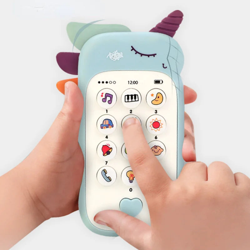 Baby Phone Toy with Music & Teether for Infants