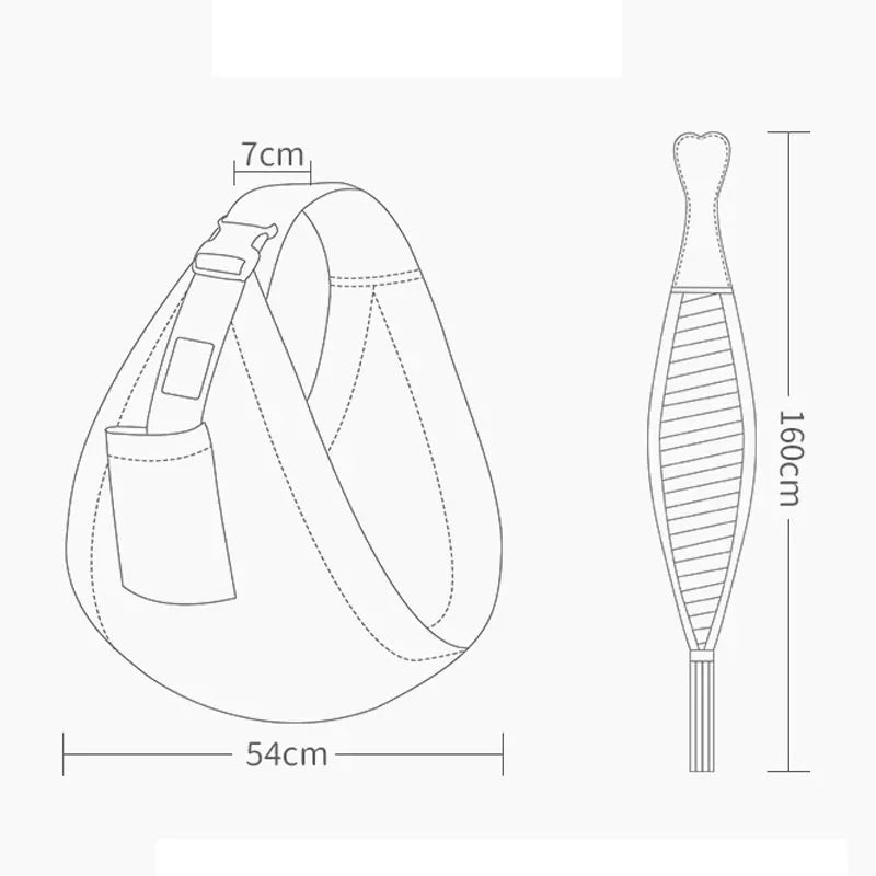 Newborn Baby Wrap Sling with Nursing Cover 0-36M