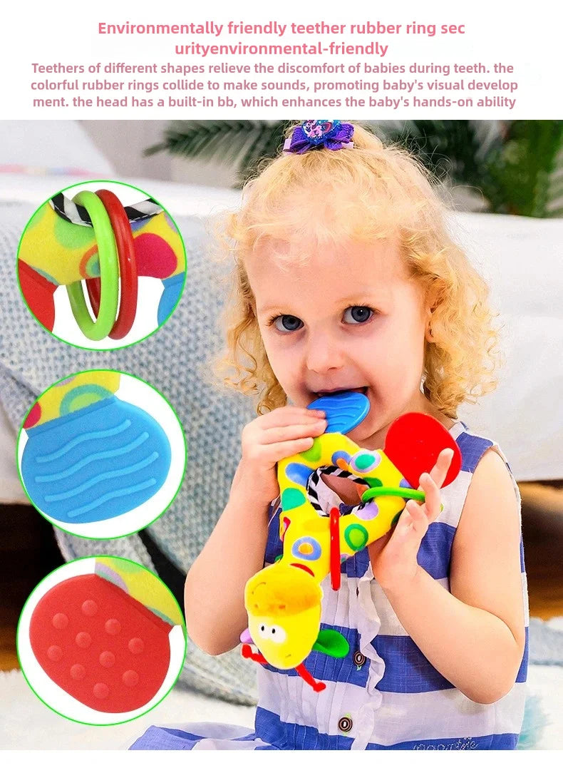 Giraffe Stuffed Plush Teether Doll for Newborns