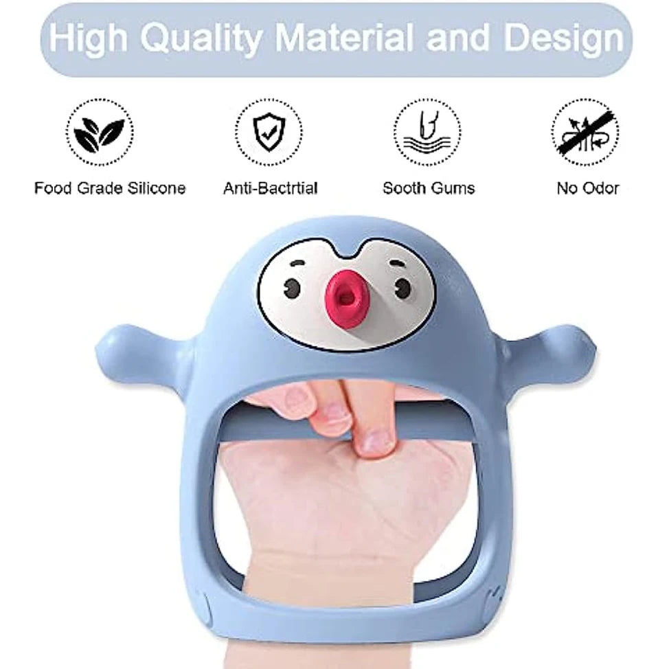 Never-Drop Silicone Teether Pacifier for Newborns