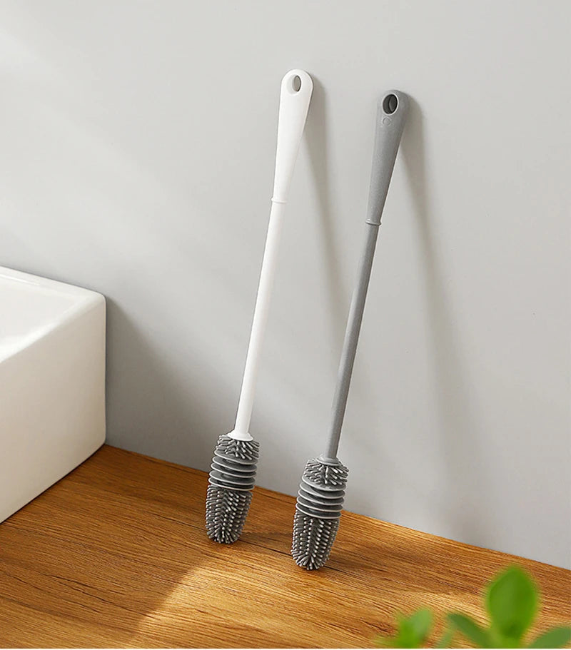 Baby Bottle Brush 360° Rotation Silicone Cleaning Tool