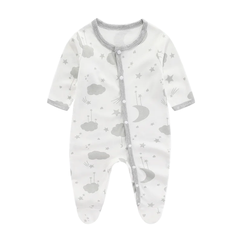 Newborn Baby Bodysuit Romper | Soft Cartoon Print 0-9M