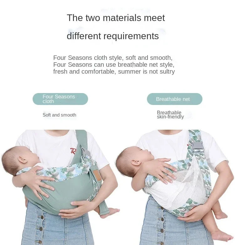 Newborn Baby Wrap Sling with Nursing Cover 0-36M