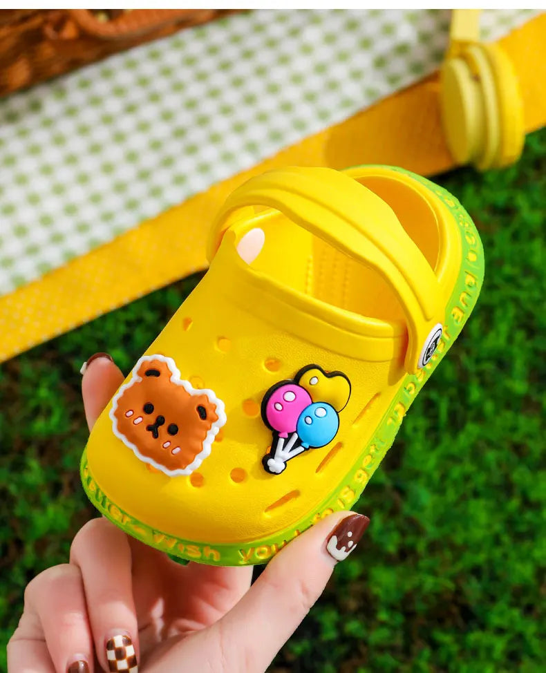 Summer Kids Sandals | Soft Anti-Skid Cartoon Hole Shoes for Boys & Girls