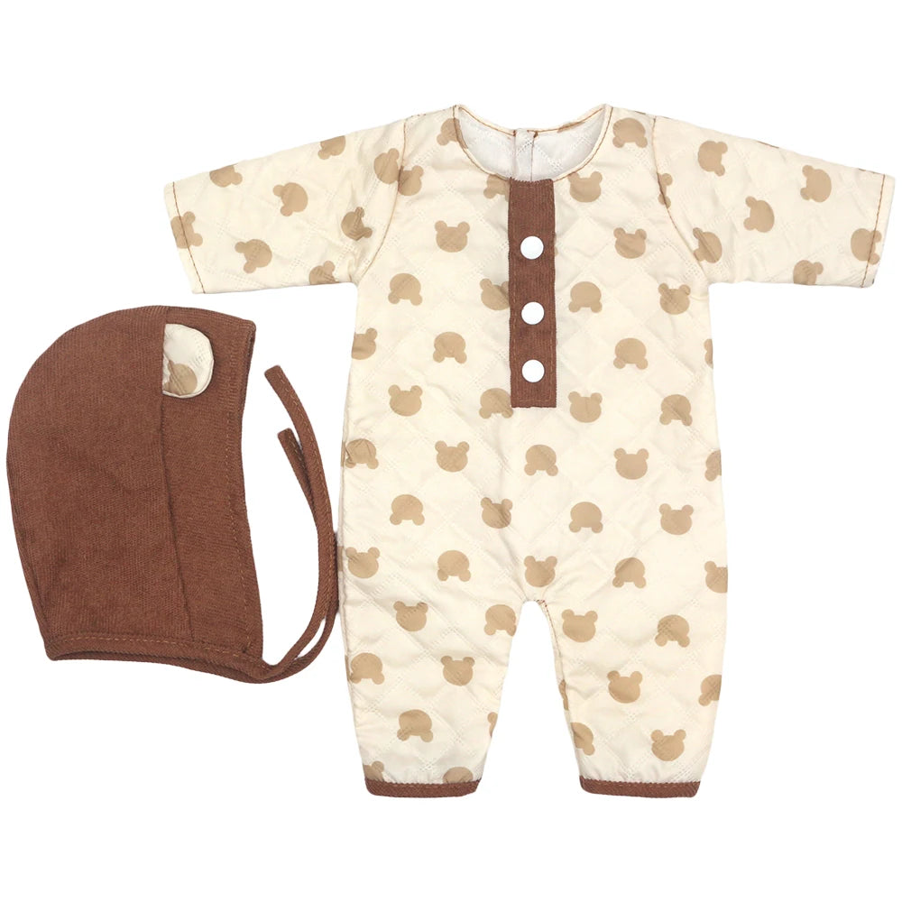 Baby Doll Outfits Set with Shoes for 13-18 Inch Dolls