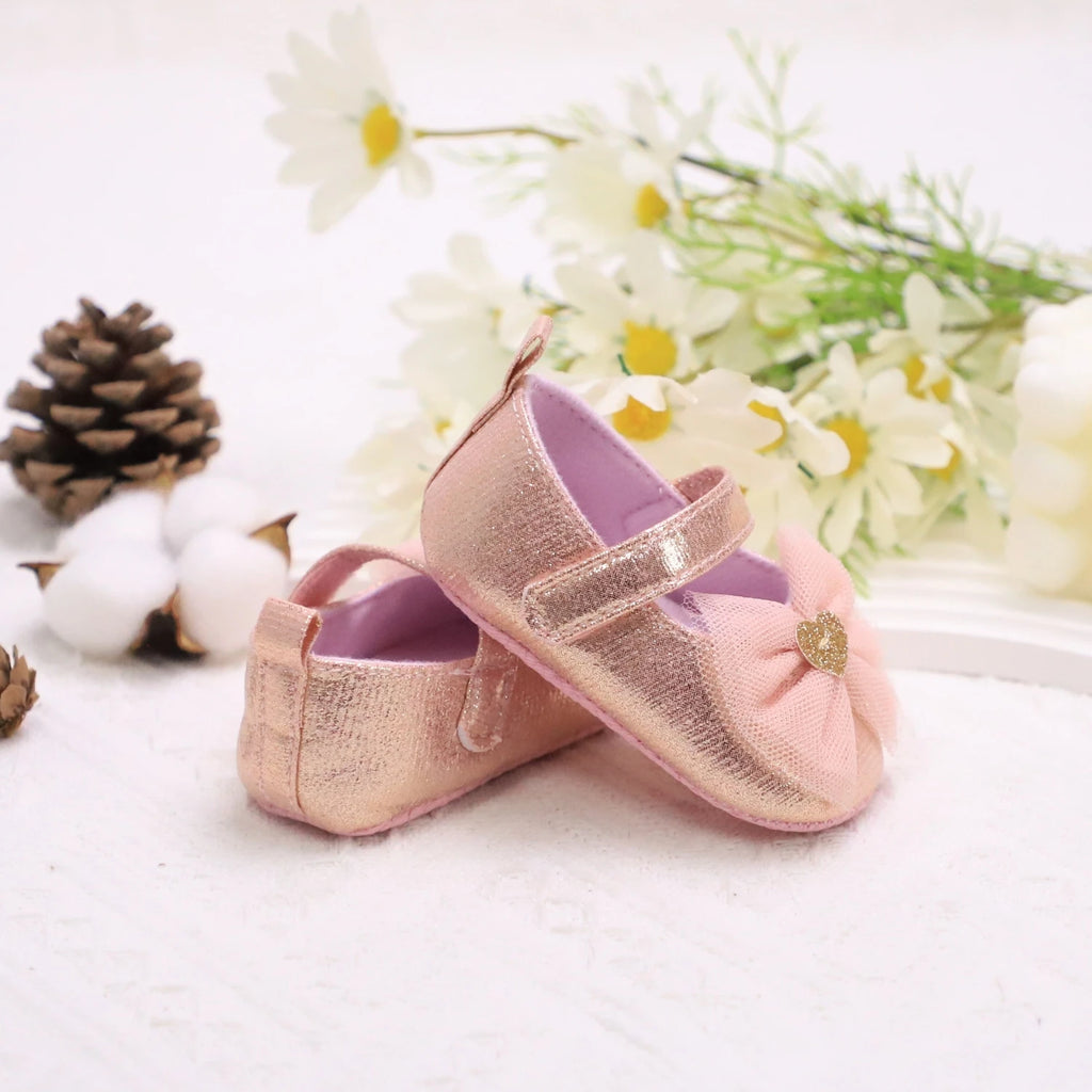 Baby Girl Princess Shoes | Breathable Non-Slip Lace Fashion First Walkers