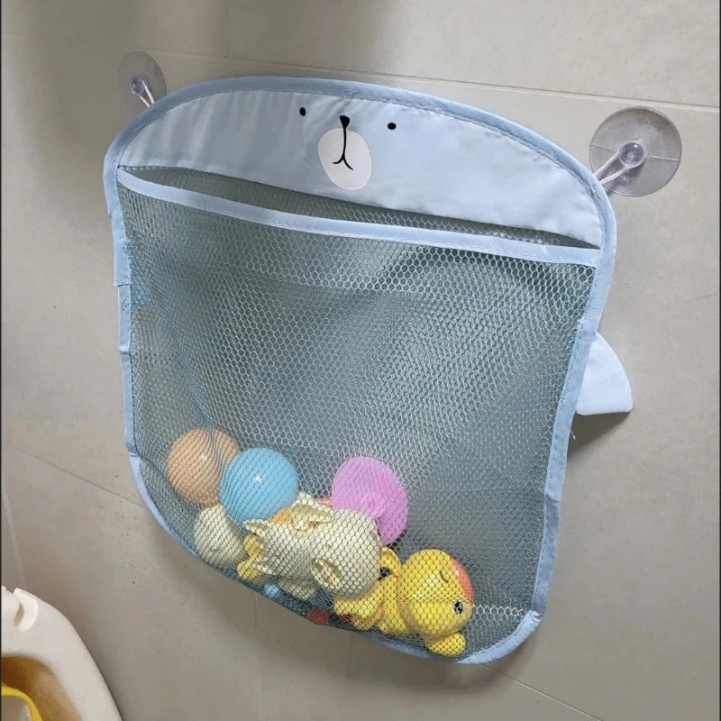 Animal Bath Toy Mesh Bag Organizer with Suction Cups