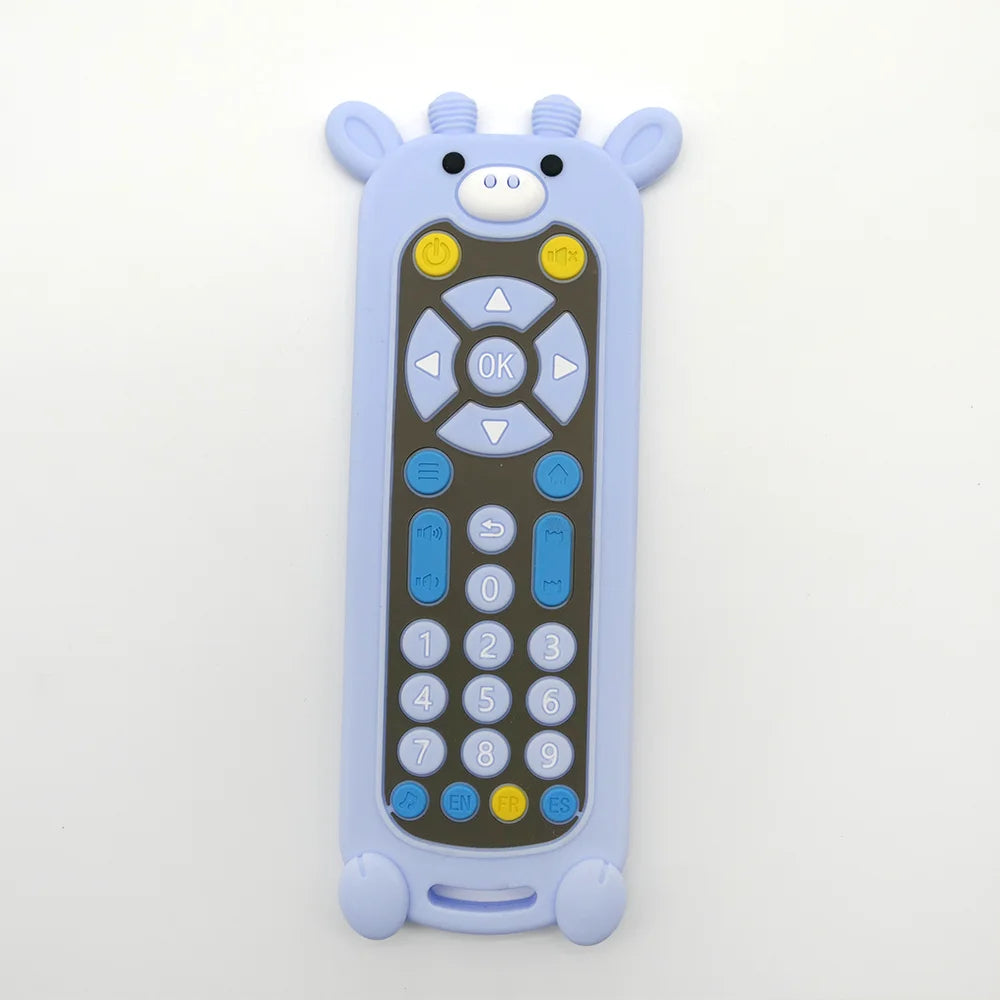 Baby Teether Toy Realistic Cartoon Remote Control