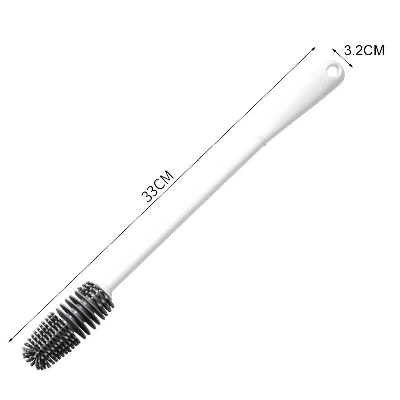 Baby Bottle Brush 360° Rotation Silicone Cleaning Tool