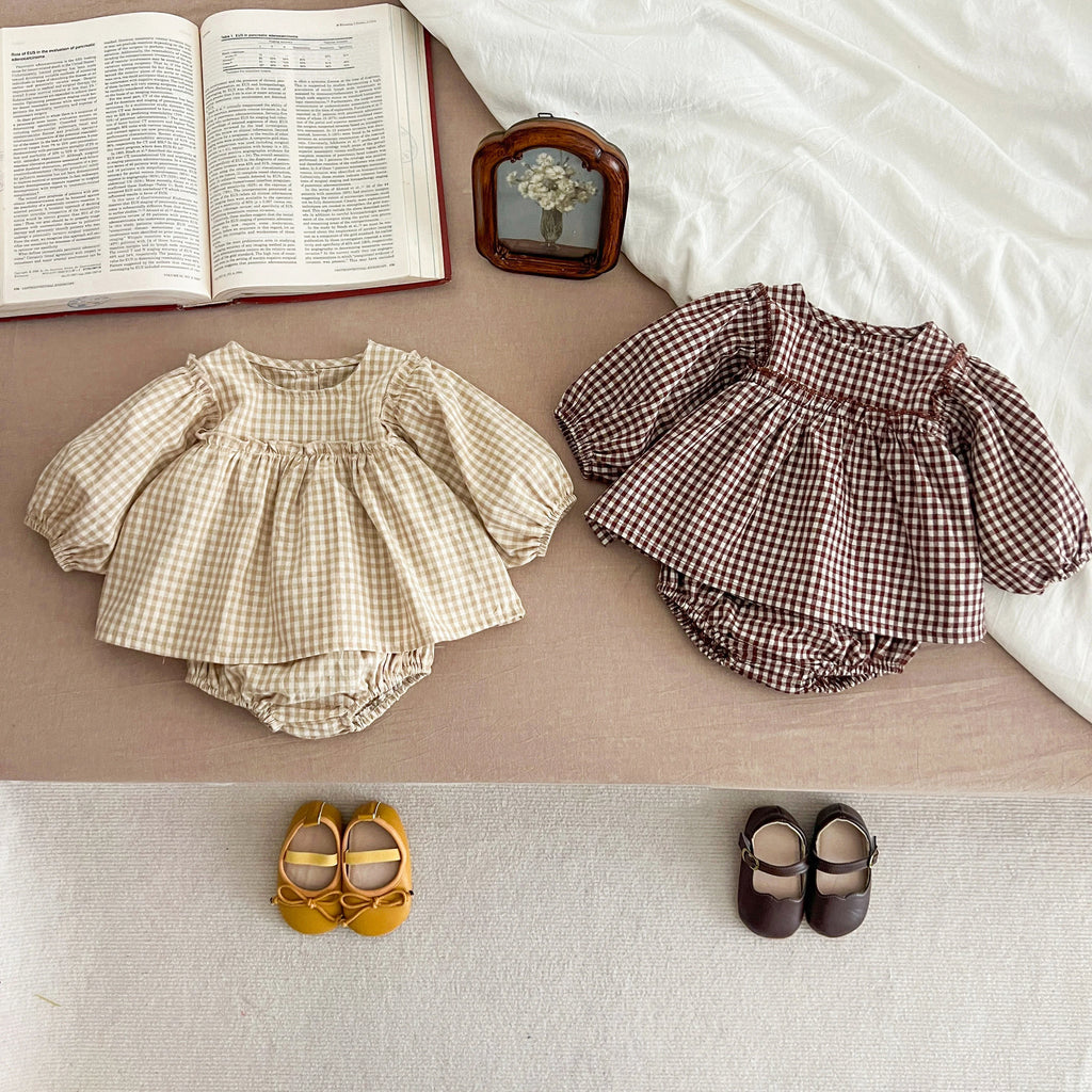 Baby Girl Plaid Tee & Bloomer 2-Piece Set 0-2 Years