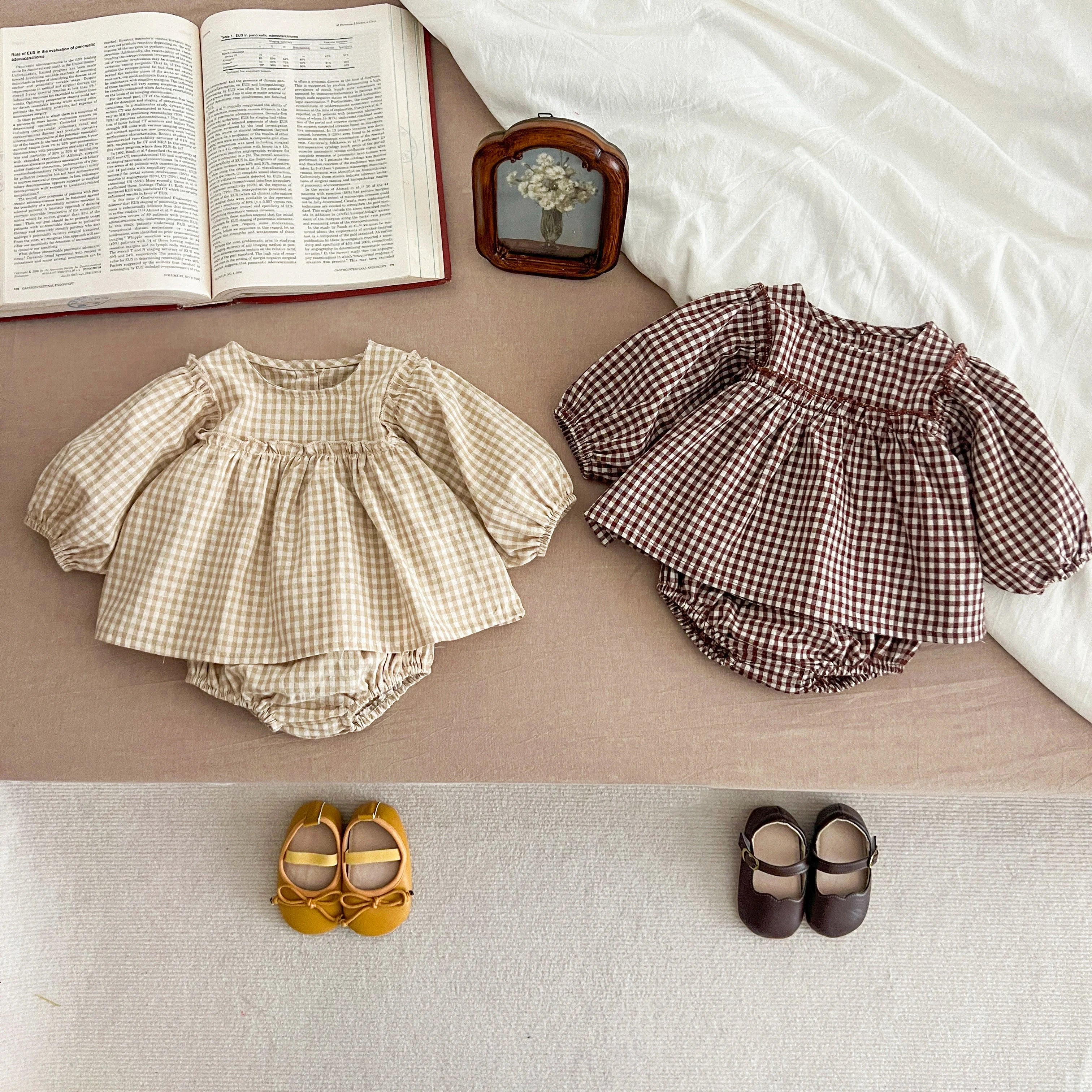 Baby Girl Plaid Tee & Bloomer 2-Piece Set 0-2 Years
