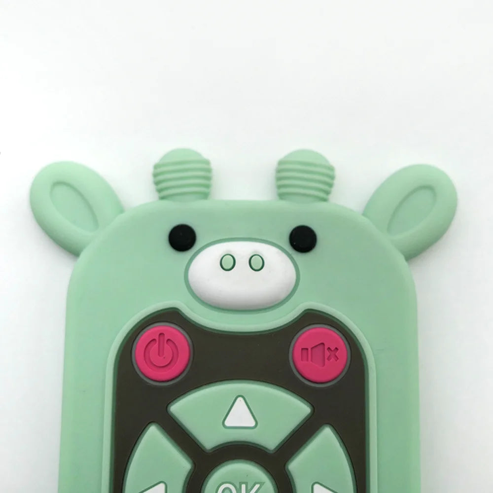 Baby Teether Toy Realistic Cartoon Remote Control