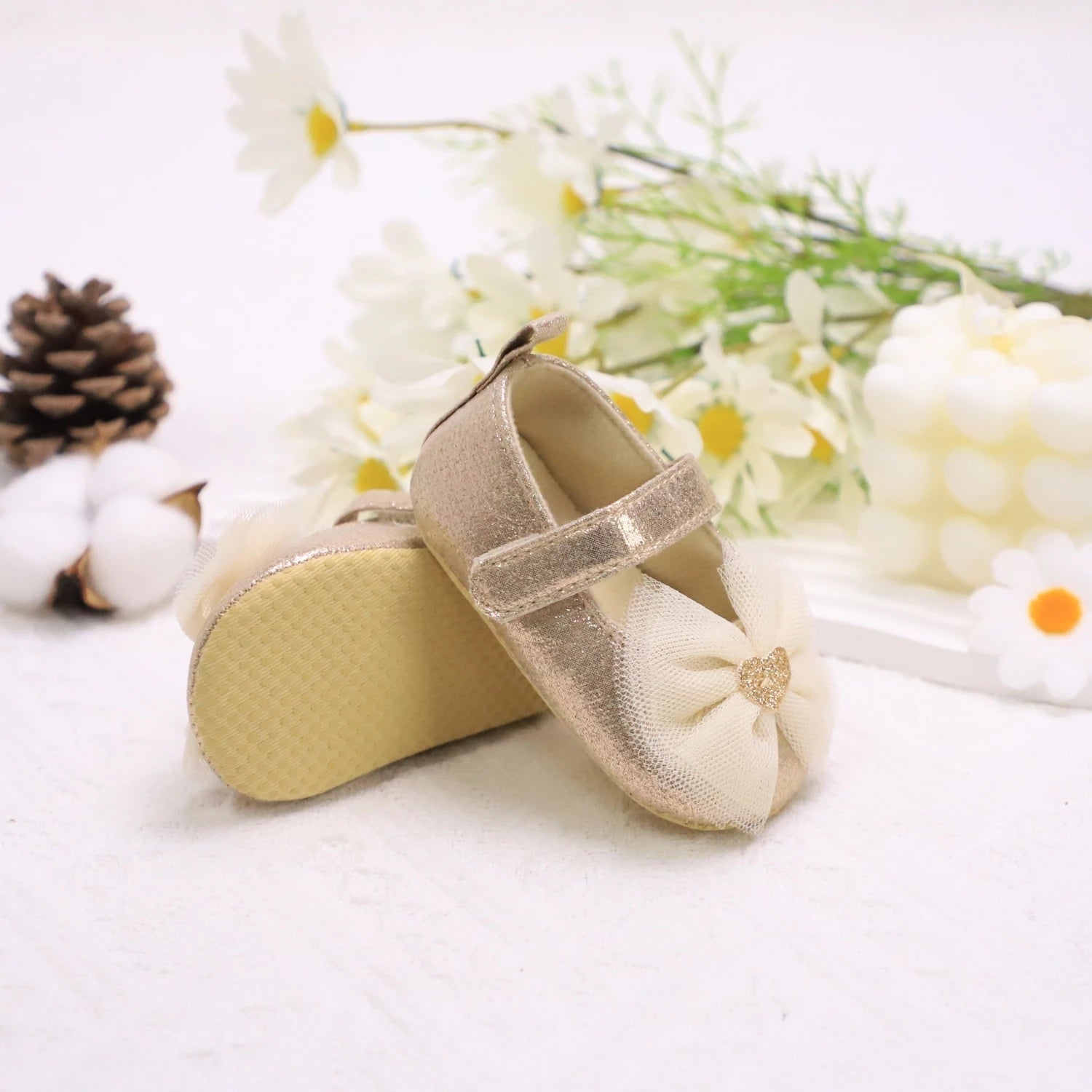 Baby Girl Princess Shoes | Breathable Non-Slip Lace Fashion First Walkers