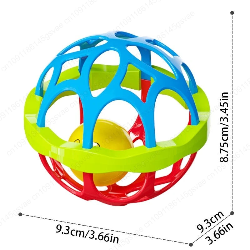 Baby Rattle Shaker Grab & Spin Sensory Toy 0-12M