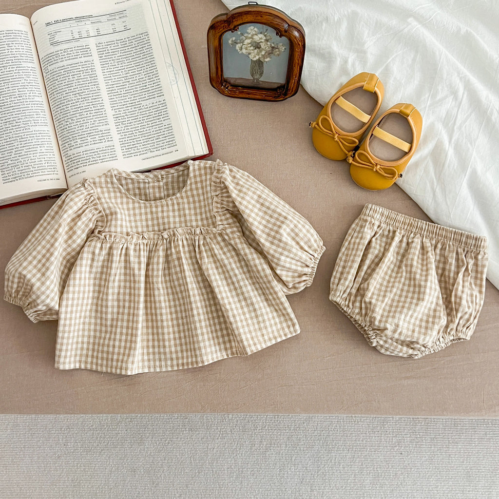 Baby Girl Plaid Tee & Bloomer 2-Piece Set 0-2 Years