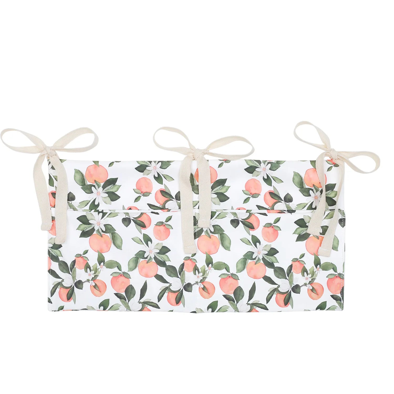 Baby Nursery Crib Organizer Caddy with 2 Pockets