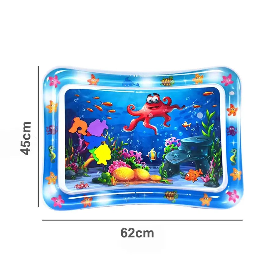 Inflatable Tummy Time Water Play Mat for Infants