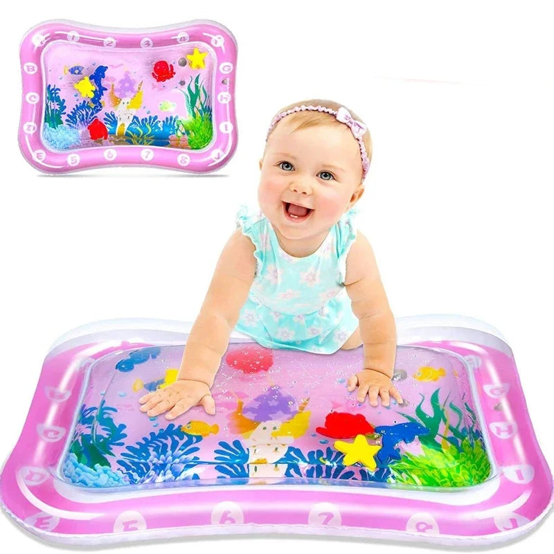 Inflatable Tummy Time Water Play Mat for Infants
